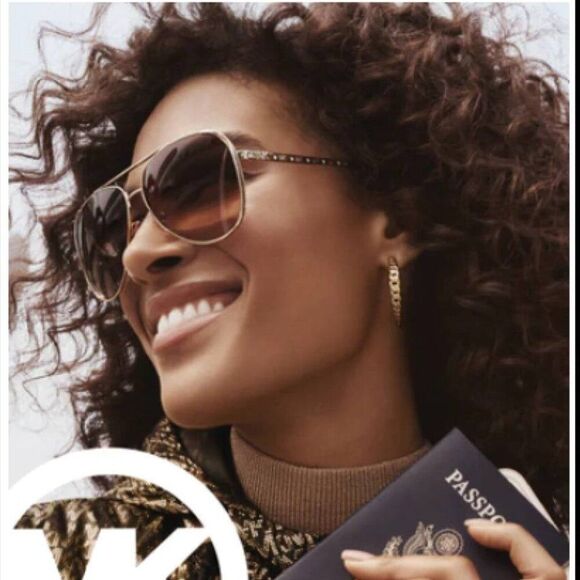 NEW MICHAEL KORS MK1109 11084Z ROSE GOLD/ PINK SUNGLASSES - Picture 5 of 11